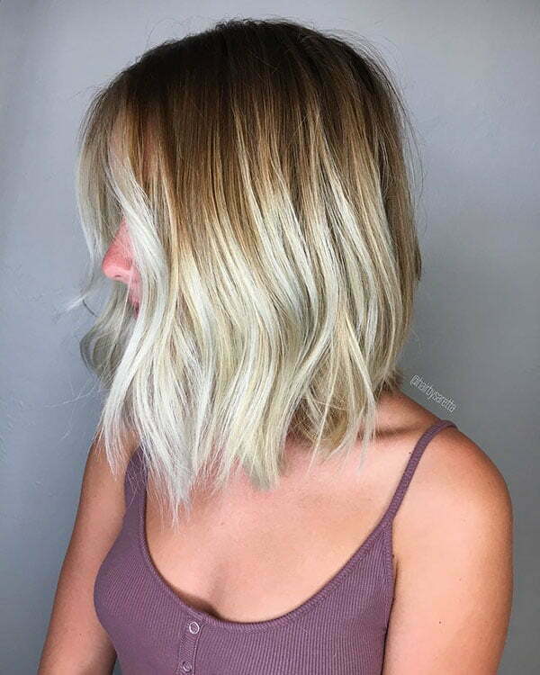 Short Hairstyles On Blonde Ombre Hair