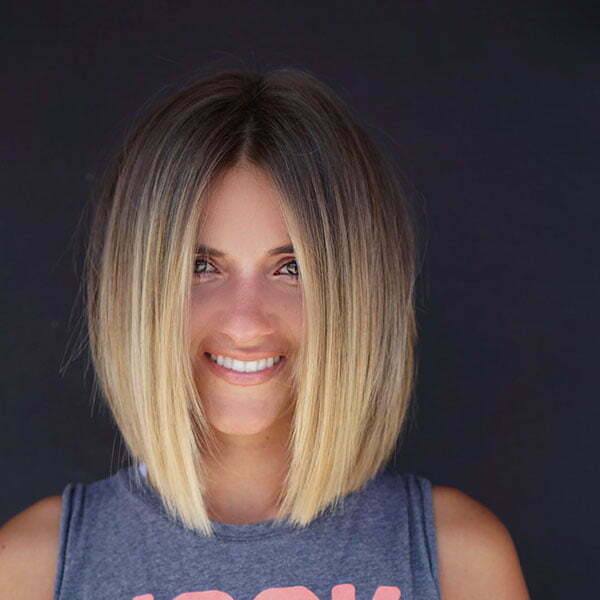 Ombre Blonde Hair Color For Short Hair
