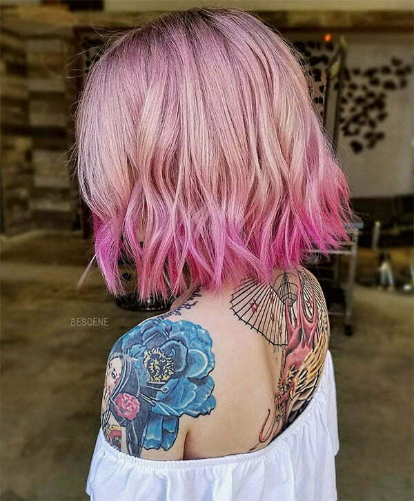 beautiful pink hair