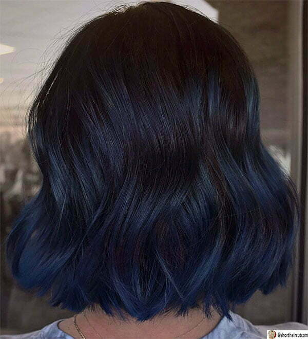 blue color hair