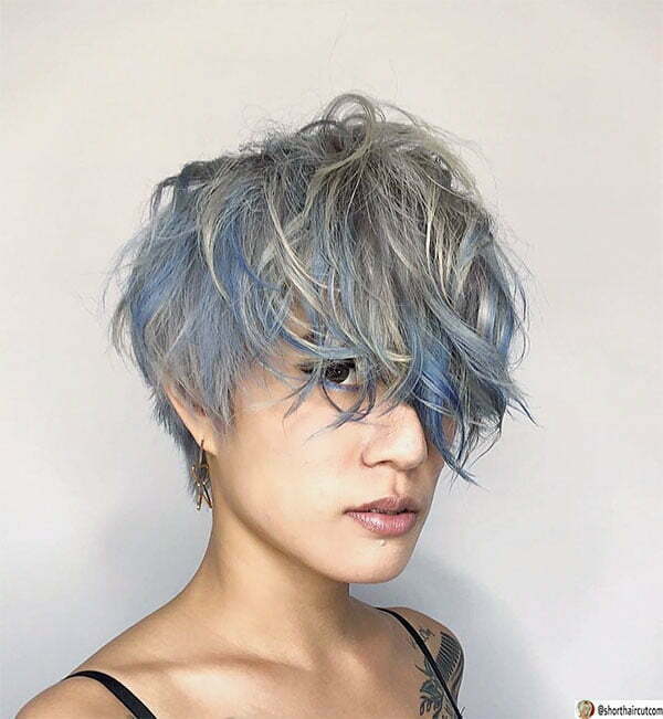 20 Fun and Attractive Short Blue Hairstyles for Ladies | Short-Haircut.Com