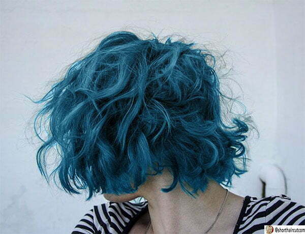 blue hair cute