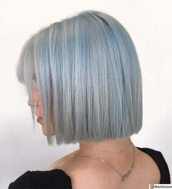 blue hair style