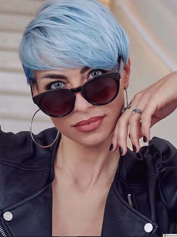 blue hair styles