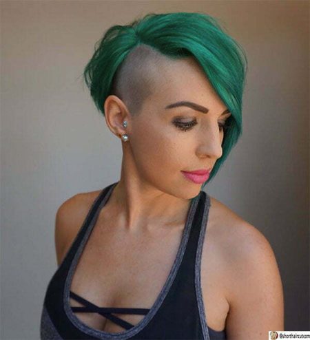 cute hair colors green
