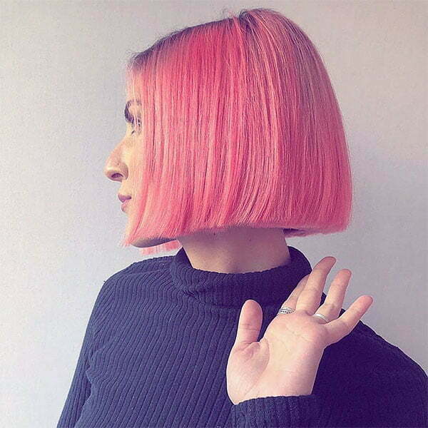 cute pink hair styles