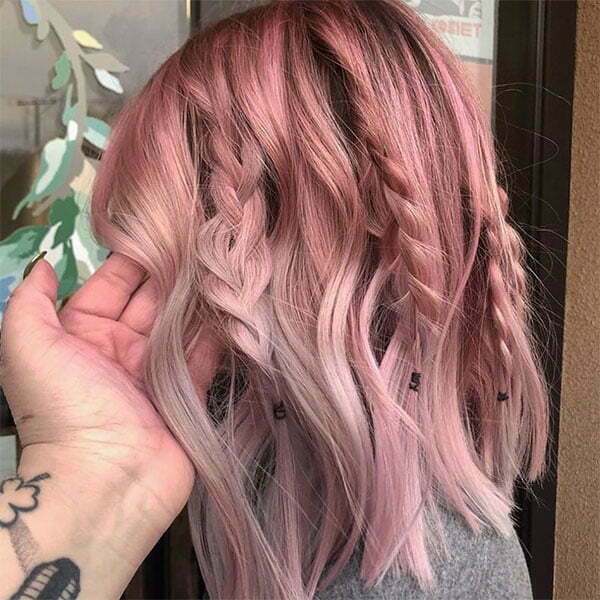 cute short pink hair