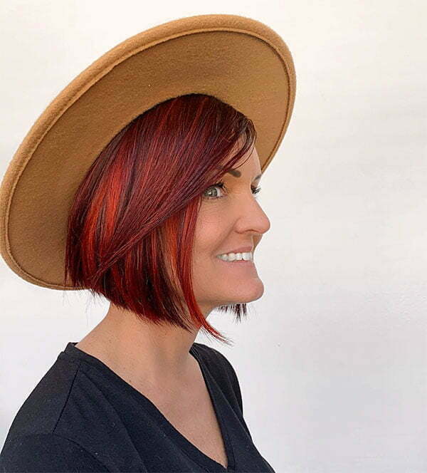 cute short red hairstyles