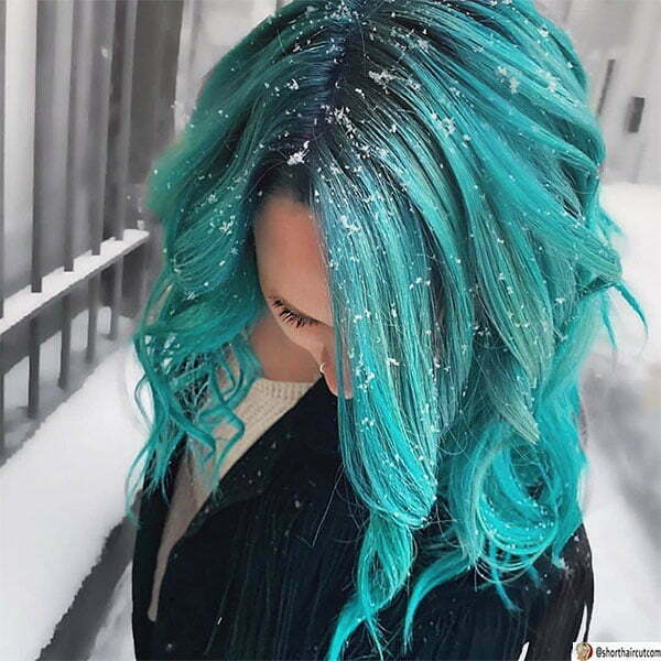 green hair styles