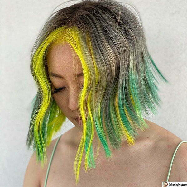 green hairstyle ideas