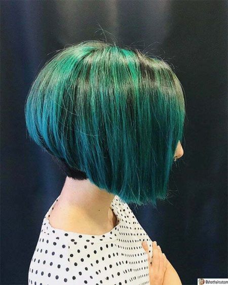 hair with green