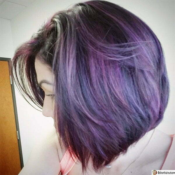 20 Purple Short Haircuts That’re Trending Right Now