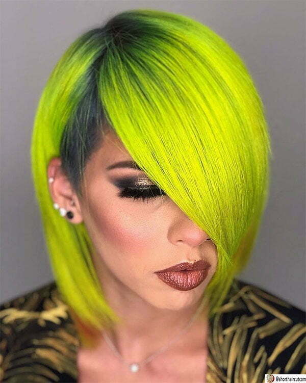 20 Examples of Green Short Hair That’re Truly Inspiring