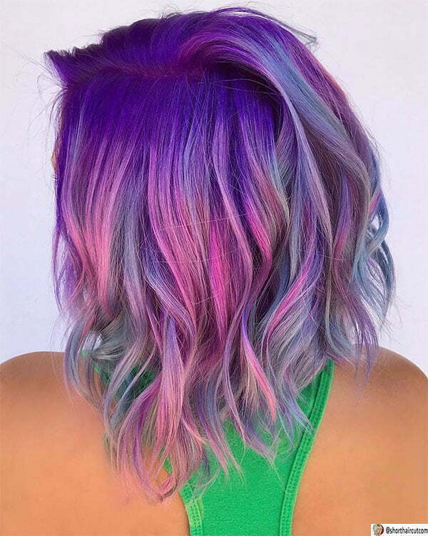 hot purple hairstyles