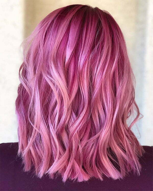 pink haircut styles