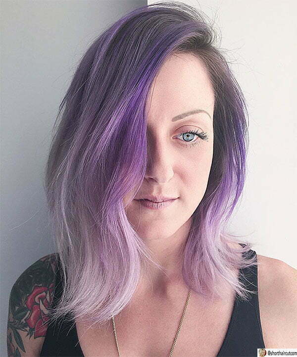 purple hair for women