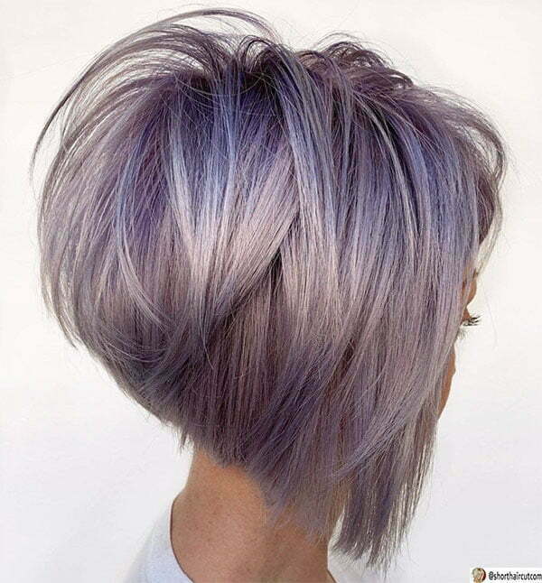 purple hair on short hair