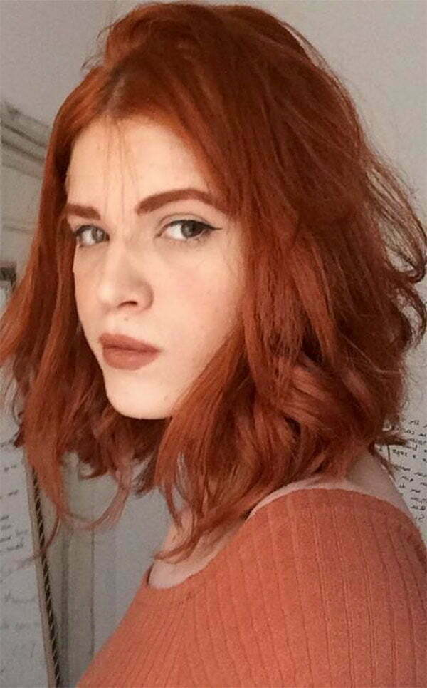 red hair short hairstyles