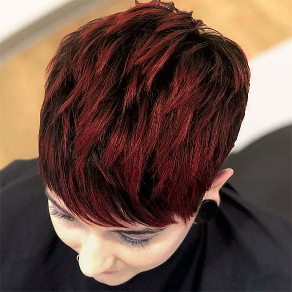 red short hair color