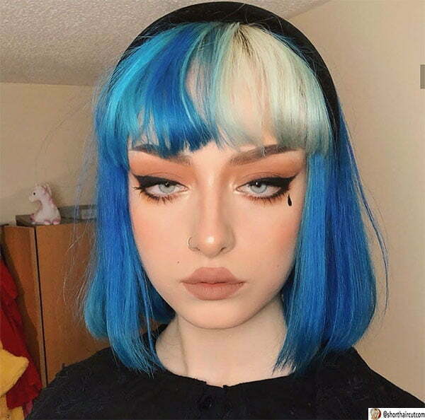 short blue hairstyles