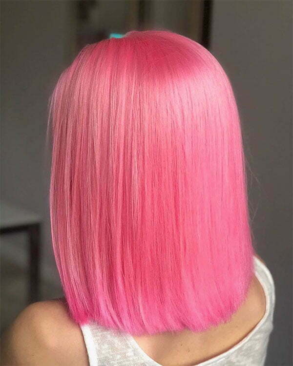 short haircuts pink hair