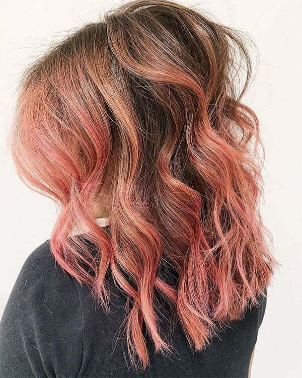 short pink hair colors