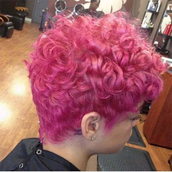 short pink hair ideas