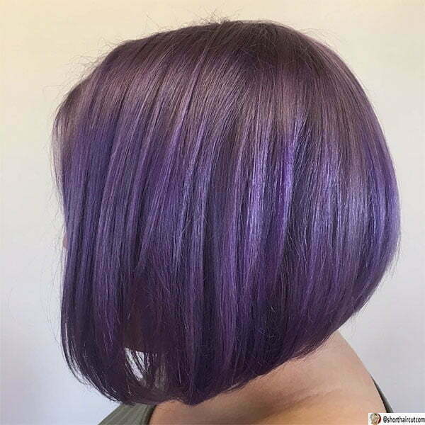 short purple hair color ideas