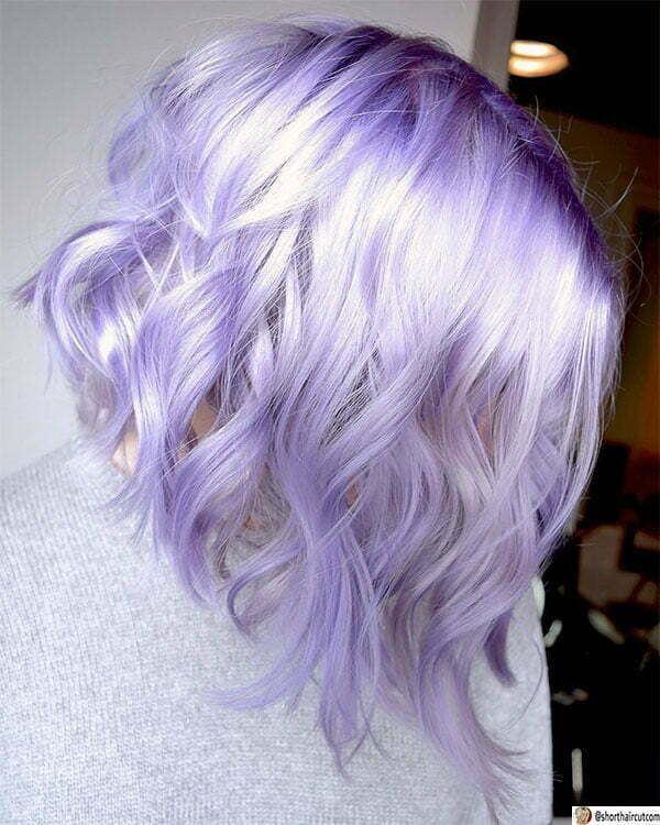 short purple hair ideas