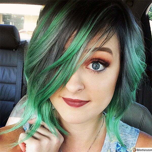 unique green hair color ideas