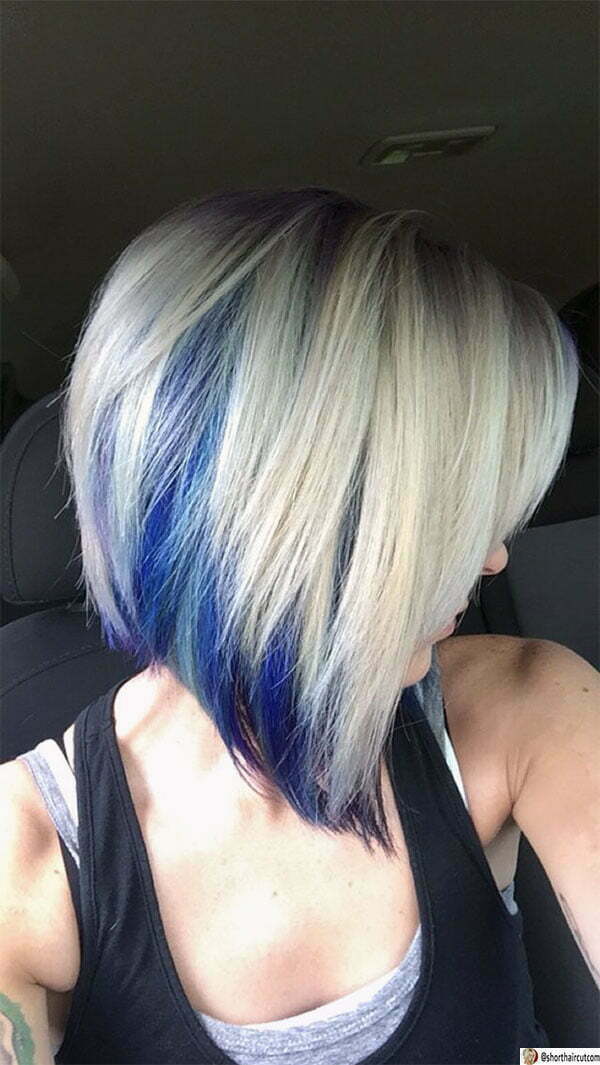 womens blue haircuts