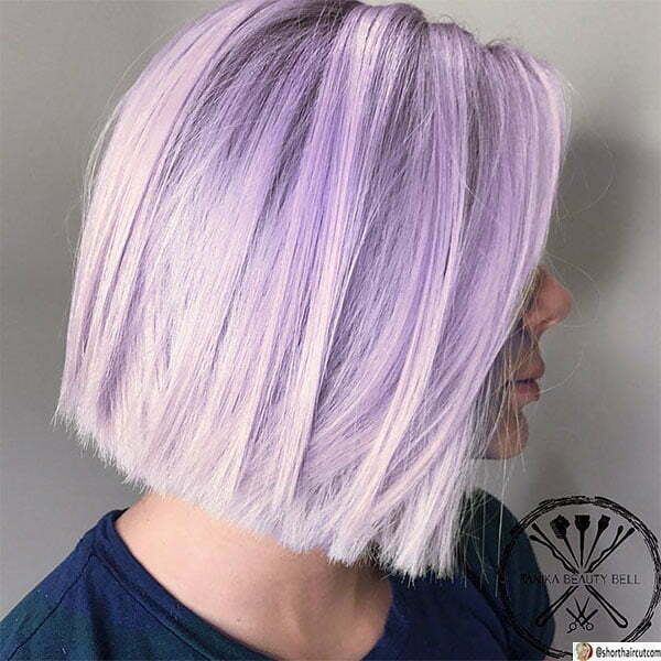 20 Pretty and Cute Purple Short Hair Examples