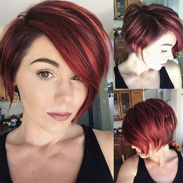 women's short red hairstyles