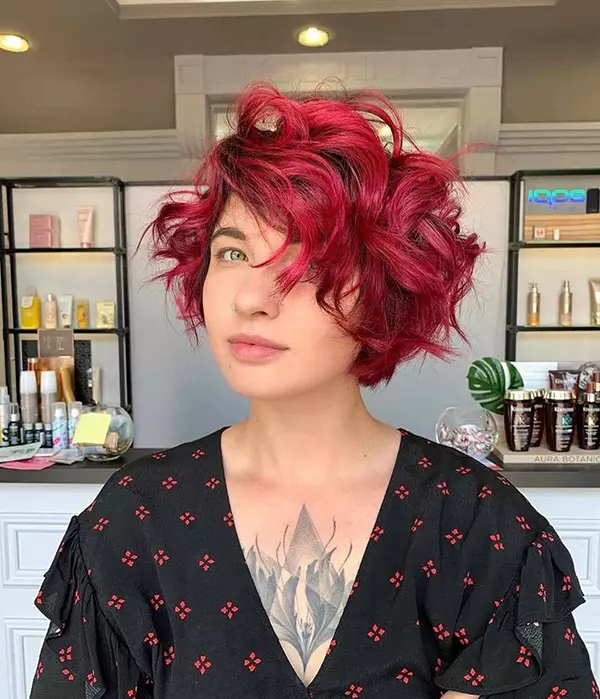 Short Curly Red Hairstyle