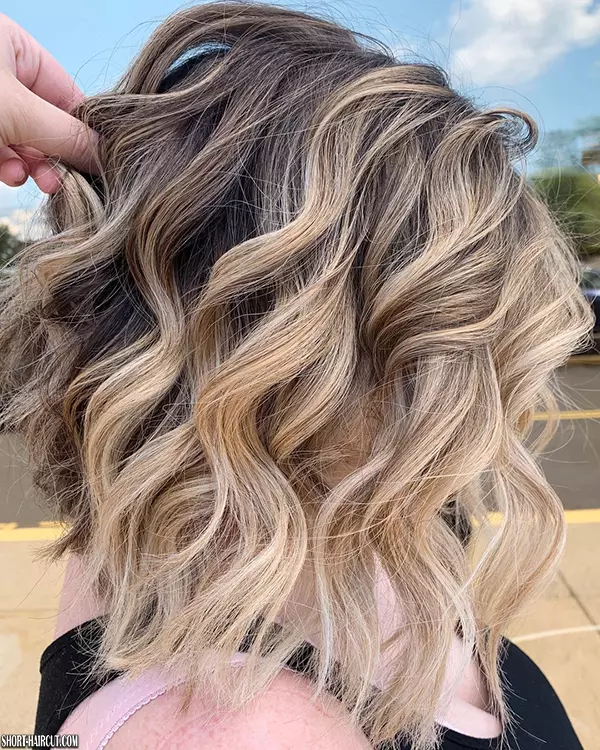 Short Curly Blonde Brown Hairstyles