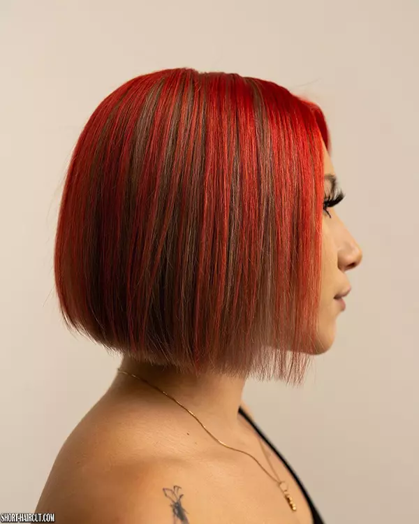 Short Red Hair Style