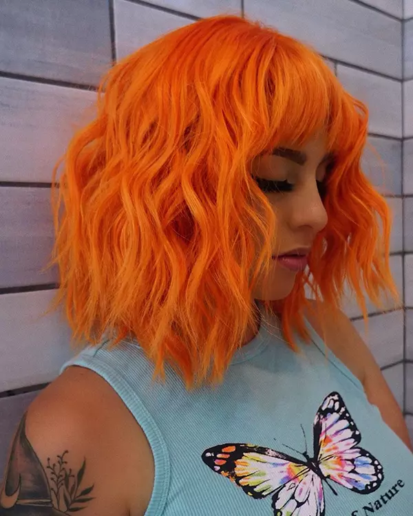 Short Orange Hair Color