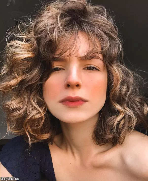 Short Curly Cute Hairstyle