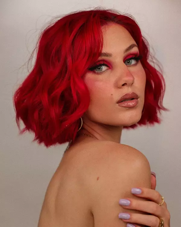 Short Red Color Hair Color