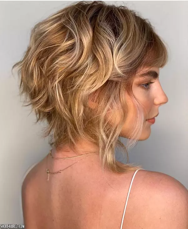 Messy Short Hairstyles with Bangs