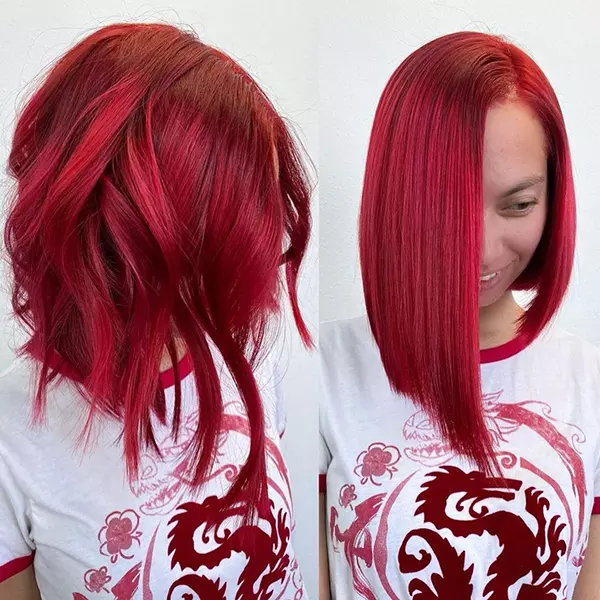 Short Red Bob Haircuts for Black Women