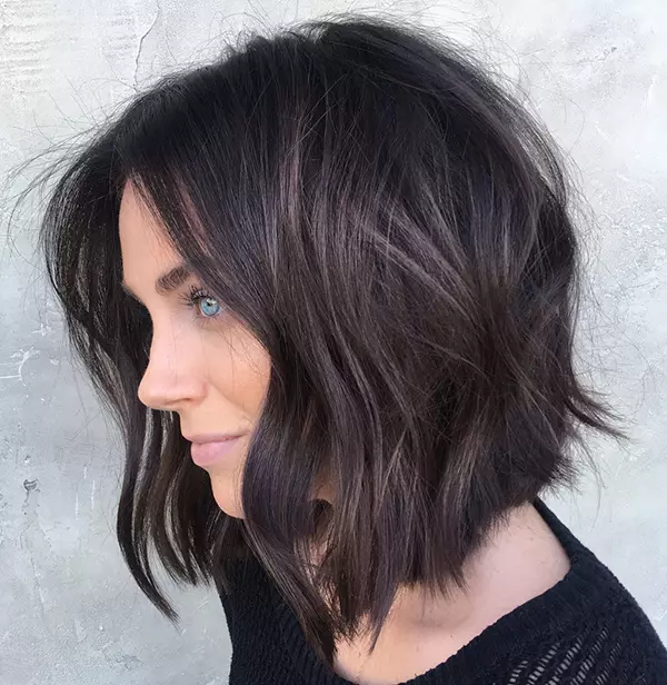 Brunette Bob with Face-Framing Layers