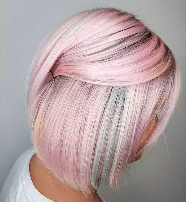 Short Pink Bob Haircuts