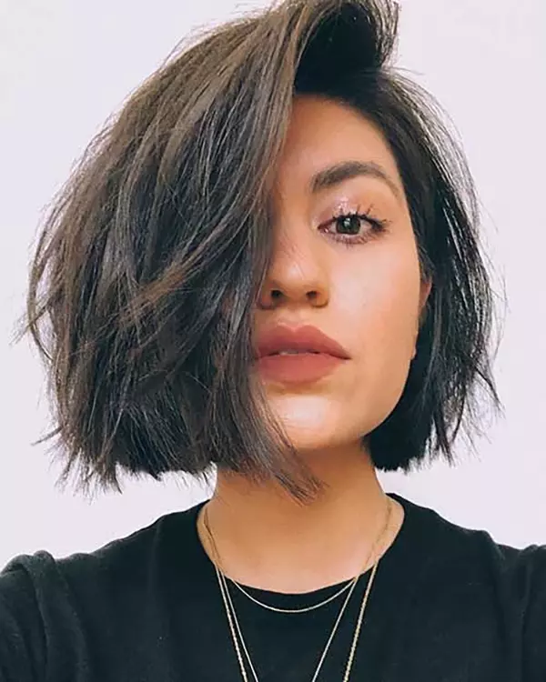 Messy Short Hairstyles for Thick Hair