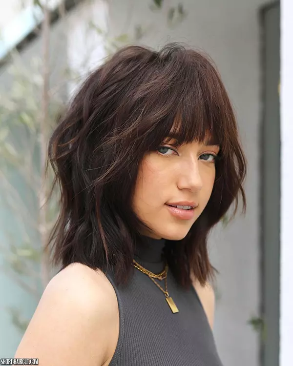Short Hairstyle with Bangs