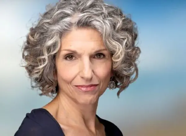 Curly Hairstyle for Older Women