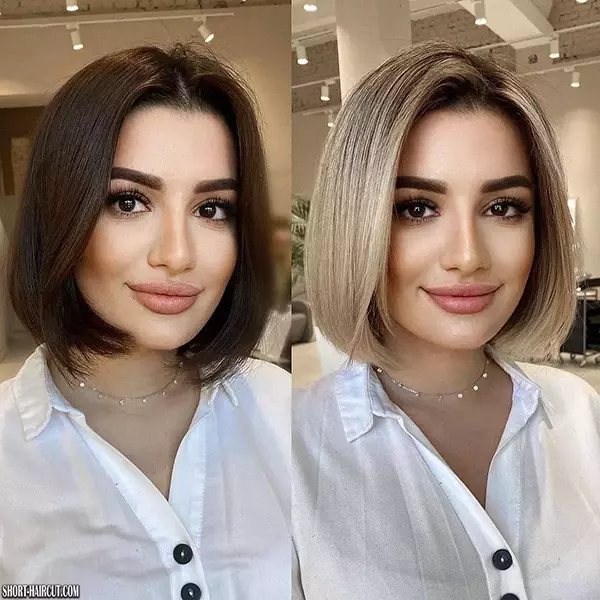 Short Hairstyle for Round Faces