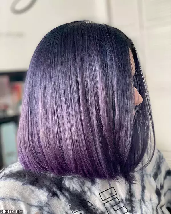 Short Purple Hair Color