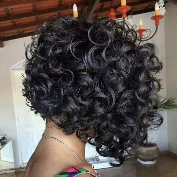 Short Curly Thick Hairstyle