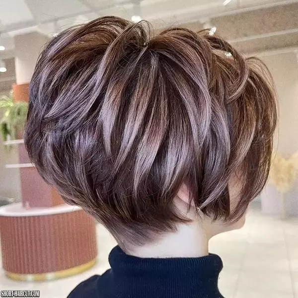 Short Layered Brown Hair Color 2022